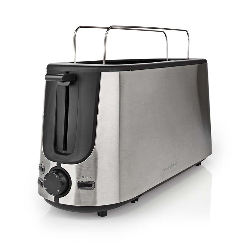 Nedis KABT310EAL Broodrooster RVS/Zwart