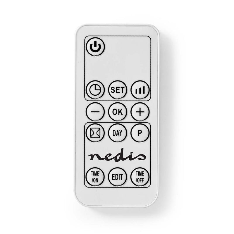 Nedis HTBA20WT Badkamer Verwarming 2000W Instelbare Thermostaat Afstandsbediening Wit