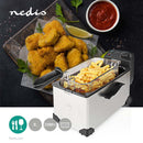 Nedis KADF301FSR Friteuse 3L 2200W RVS/Zwart
