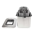 Nedis KADF401FSR Friteuse 4L 2200W RVS/Zwart