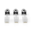 Nedis CCBW89360GY Rj45-connector Rj45 Pass Through Stevig/gesnoerd Utp Cat6 Recht Verguld 10 Stuks