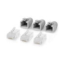 Nedis CCBW89360GY Rj45-connector Rj45 Pass Through Stevig/gesnoerd Utp Cat6 Recht Verguld 10 Stuks