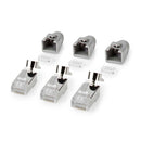 Nedis CCBW89390GY Rj45-connector Rj45 Pass Through Stevig/gesnoerd Ftp Cat7 Recht Verguld 10 Stuks