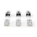 Nedis CCBW89380GY Rj45-connector Rj45 Pass Through Stevig/gesnoerd Ftp Cat6a Recht Verguld 10 Stuks