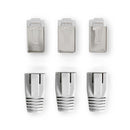 Nedis CCBW89380GY Rj45-connector Rj45 Pass Through Stevig/gesnoerd Ftp Cat6a Recht Verguld 10 Stuks