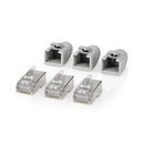 Nedis CCBW89370GY Rj45-connector Rj45 Pass Through Stevig/gesnoerd Ftp Cat6 Recht Verguld 10 Stuks