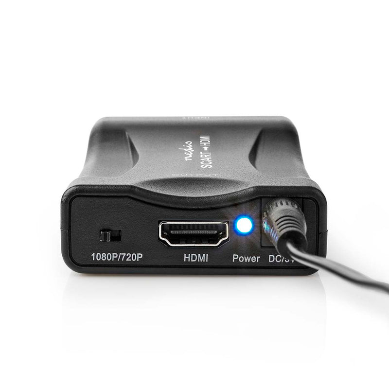 Nedis VCON3463BK Hdmi&trade;-converter Scart Female Hdmi&trade; Output 1-weg 1080p 1.2 Gbps Abs Zwa