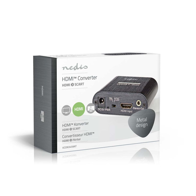 Nedis VCON3459AT Hdmi&trade;-converter Hdmi&trade; Input Scart Female 1-weg 480i 999 Gbps Metaal An
