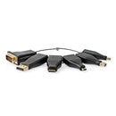 Nedis CCGB34999BK Hdmi&trade;-adapter Displayport Male / Dvi-d 24+1-pins Male / Hdmi&trade; Micro-c