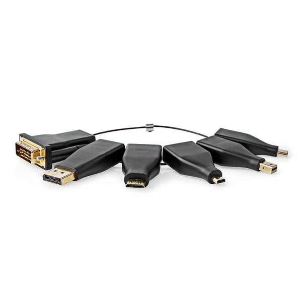 Nedis CCGB34999BK Hdmi&trade;-adapter Displayport Male / Dvi-d 24+1-pins Male / Hdmi&trade; Micro-c