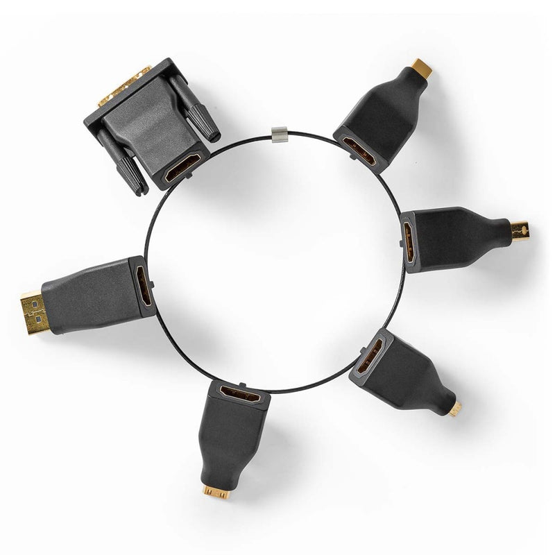 Nedis CCGB34999BK Hdmi&trade;-adapter Displayport Male / Dvi-d 24+1-pins Male / Hdmi&trade; Micro-c