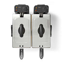 Nedis KADF601FSR Friteuse 2x3L 3600W RVS/Zwart