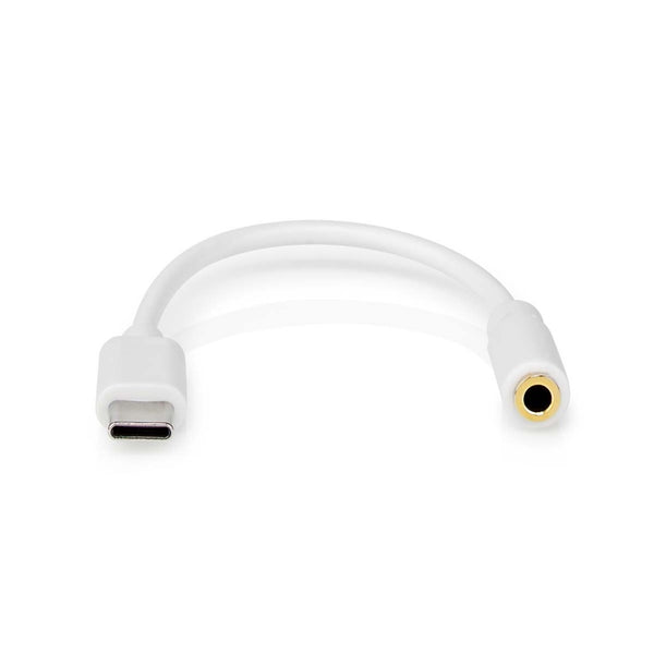 Nedis CCGP65950WT01 USB-Adapter USB 2.0 USB-C Male 3.5 mm Female 0.10 m Wit