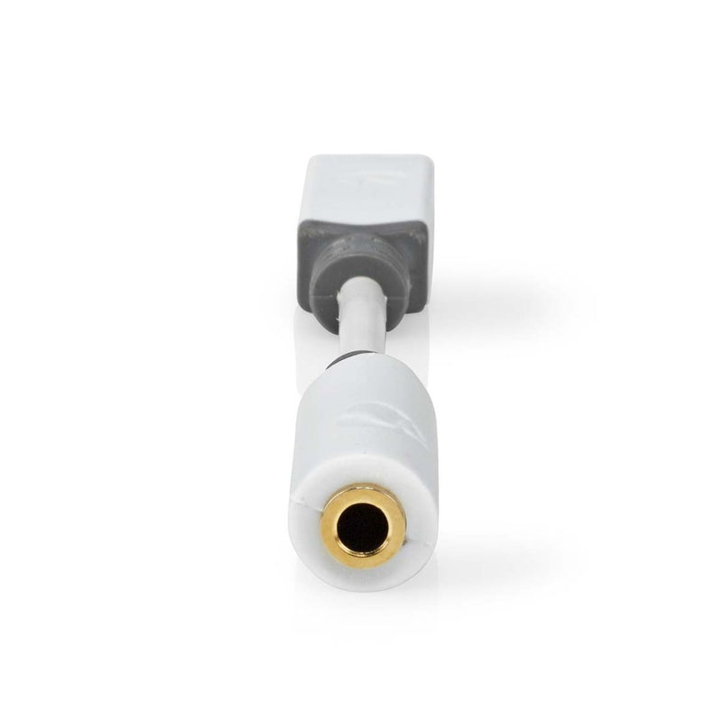 Nedis CCBW65950WT01 Usb-adapter Usb 2.0 Usb-c&trade; Male 3,5 Mm Female 0.10 M Rond Verguld Pvc Wit