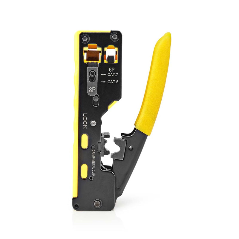 Nedis CCGG89510BK Krimptang Cat5 / Cat5e / Cat6 / Cat6a / Cat7 / Rj12 / Rj45 Snijden / Strippen / T