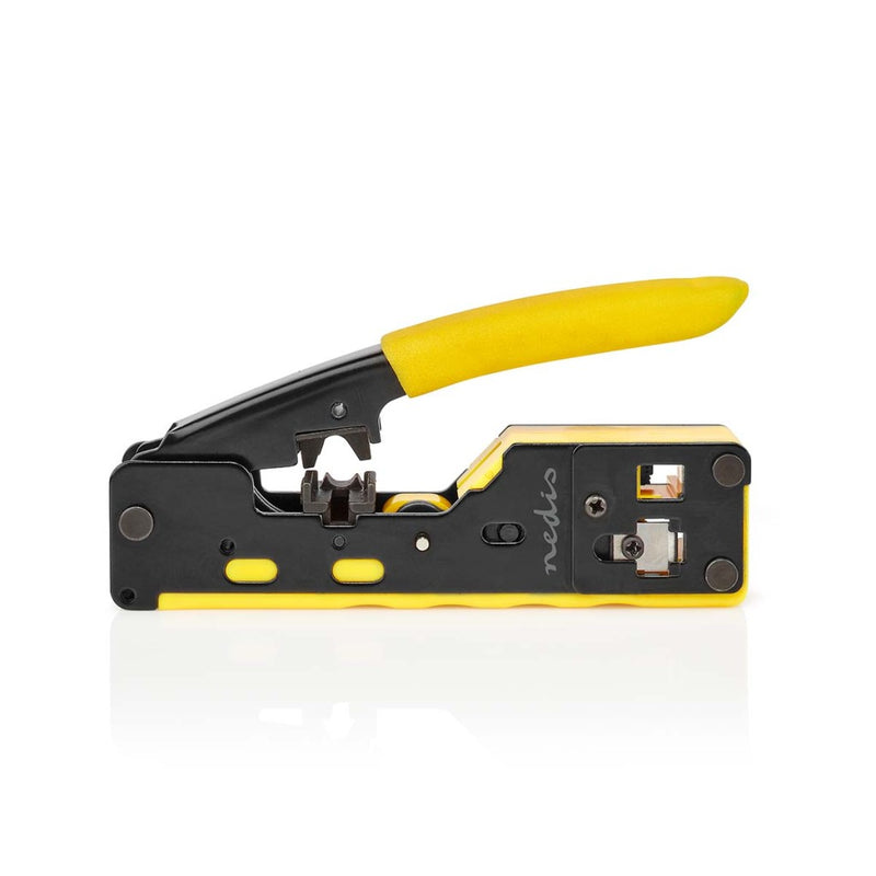 Nedis CCGG89510BK Krimptang Cat5 / Cat5e / Cat6 / Cat6a / Cat7 / Rj12 / Rj45 Snijden / Strippen / T