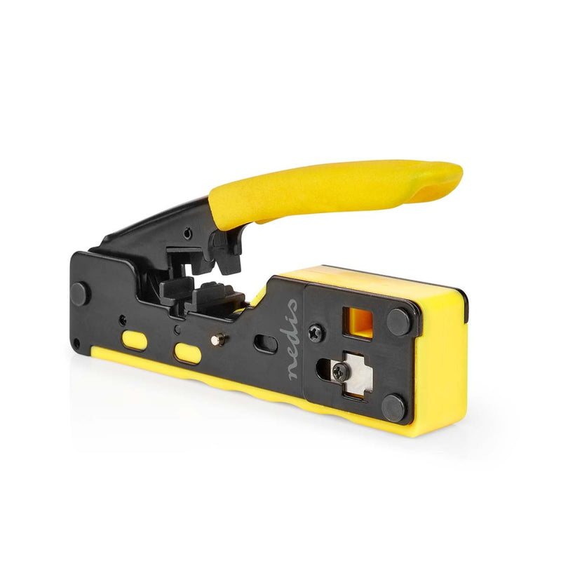 Nedis CCGG89510BK Krimptang Cat5 / Cat5e / Cat6 / Cat6a / Cat7 / Rj12 / Rj45 Snijden / Strippen / T