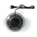 Nedis KAMC300CGY Hakmolen 500W 1000ml Glas 1-snelheid Zilver/Zwart