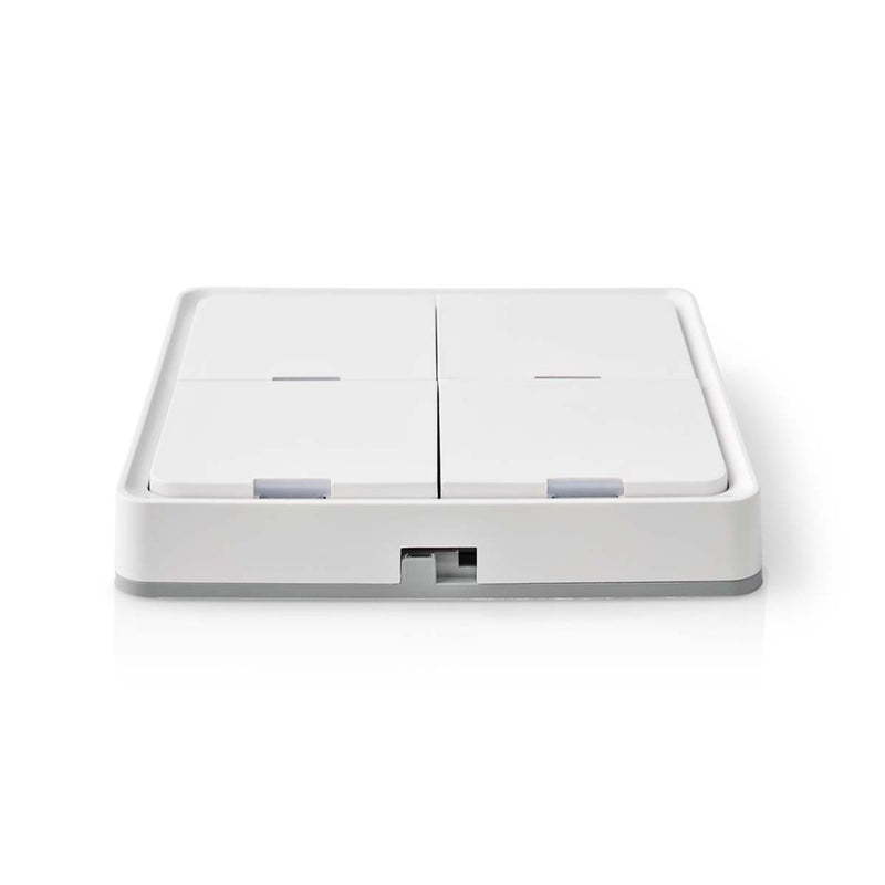 Nedis ZBWS40WT Smartlife Wandschakelaar Zigbee 3.0 Muurmontage Android&trade; / Ios Kunststof Wit