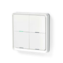 Nedis ZBWS40WT Smartlife Wandschakelaar Zigbee 3.0 Muurmontage Android&trade; / Ios Kunststof Wit