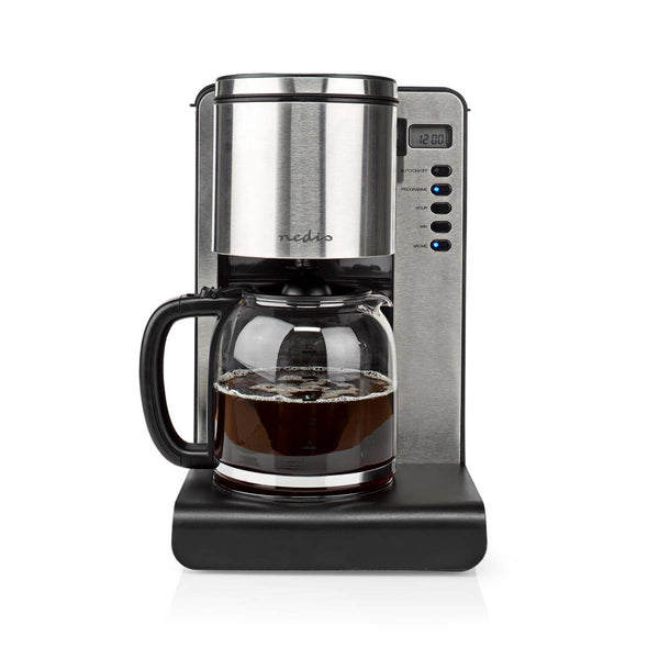 Nedis KACM280EAL Koffiezetapparaat Aluminium/Zwart