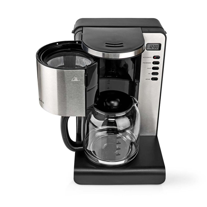 Nedis KACM280EAL Koffiezetapparaat Aluminium/Zwart