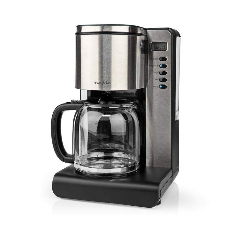 Nedis KACM280EAL Koffiezetapparaat Aluminium/Zwart