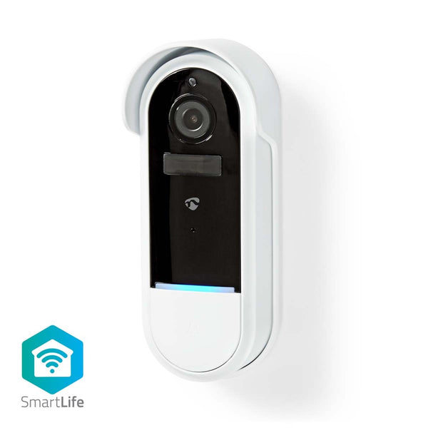 Nedis WIFICDP30WT Smartlife Videodeurbel Wi-fi Batterij Gevoed / Transformator Android&trade; / Ios