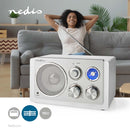 Nedis RDFM5110WT FM Radio Tafelmodel Wit/Zilver