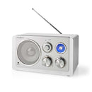 Nedis RDFM5110WT FM Radio Tafelmodel Wit/Zilver