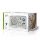 Nedis RDFM5110WT FM Radio Tafelmodel Wit/Zilver