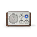 Nedis RDFM5110BN FM Radio Tafelmodel Bruin/Zilver