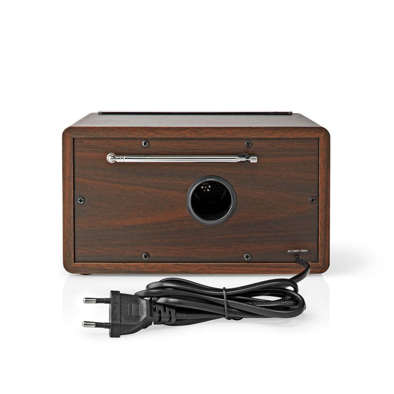 Nedis RDFM5110BN FM Radio Tafelmodel Bruin/Zilver