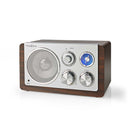 Nedis RDFM5110BN FM Radio Tafelmodel Bruin/Zilver