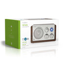 Nedis RDFM5110BN FM Radio Tafelmodel Bruin/Zilver