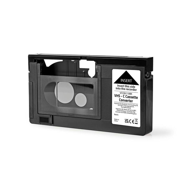 Nedis VCON110BK Vhs-converter Conversie: Vhs-c Naar Vhs Plug And Play Zwart