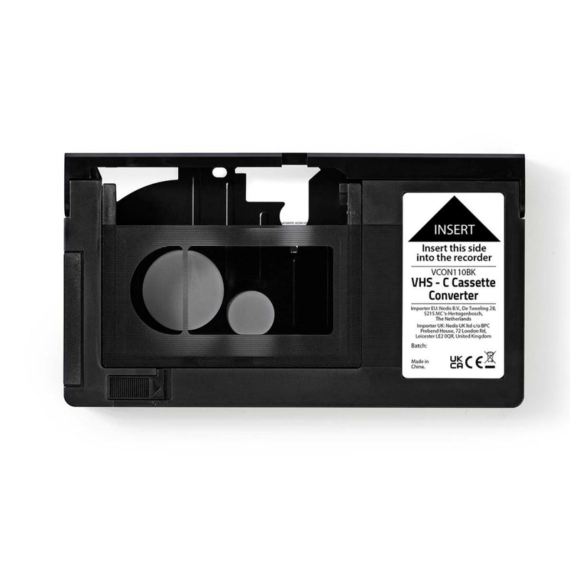 Nedis VCON110BK Vhs-converter Conversie: Vhs-c Naar Vhs Plug And Play Zwart