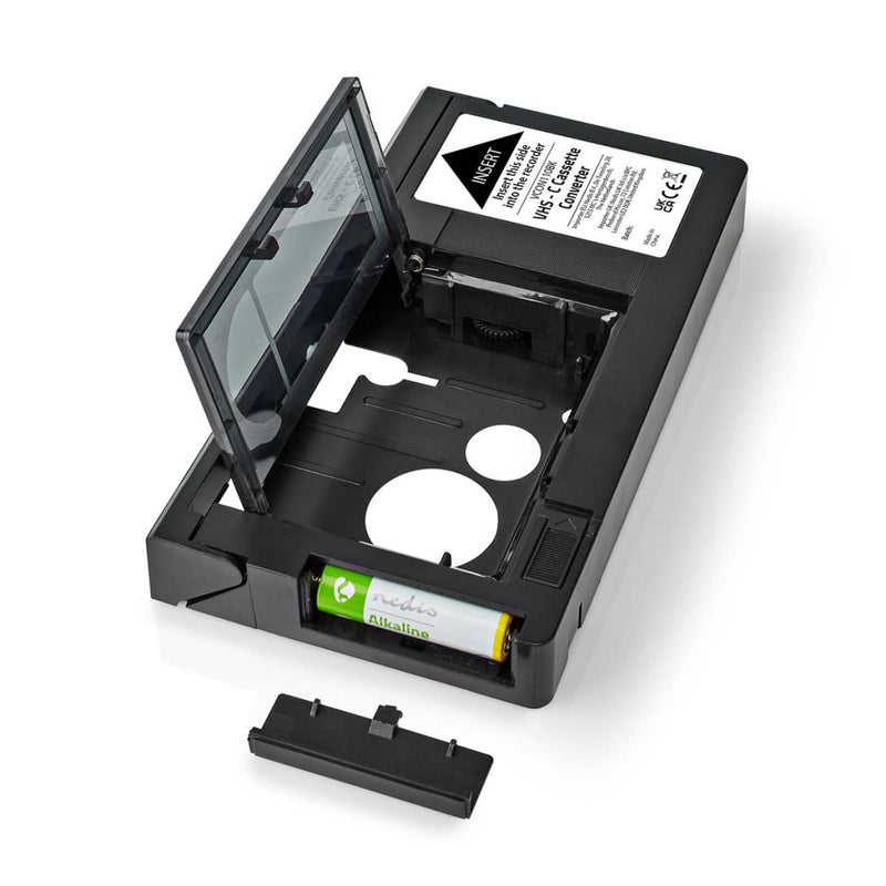 Nedis VCON110BK Vhs-converter Conversie: Vhs-c Naar Vhs Plug And Play Zwart