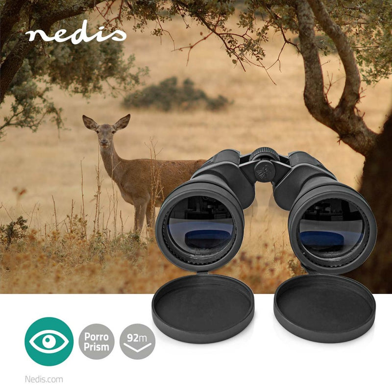 Nedis SCBI5000BK Verrekijker Vergroting: 10 X Diameter Objectieflens: 60 Mm Gezichtsveld: 92 M Incl