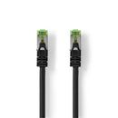 Nedis CCGP85420BK20 Cat7-kabel Pimf Rj45 Male Rj45 Male 2.00 M Snagless Rond Lszh Zwart Polybag
