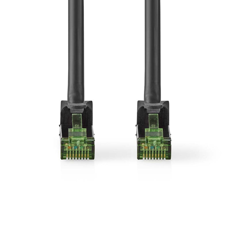 Nedis CCGP85420BK20 Cat7-kabel Pimf Rj45 Male Rj45 Male 2.00 M Snagless Rond Lszh Zwart Polybag