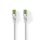 Nedis CCGP85420WT100 Cat7-kabel Pimf Rj45 Male Rj45 Male 10.0 M Snagless Rond Lszh Wit Polybag