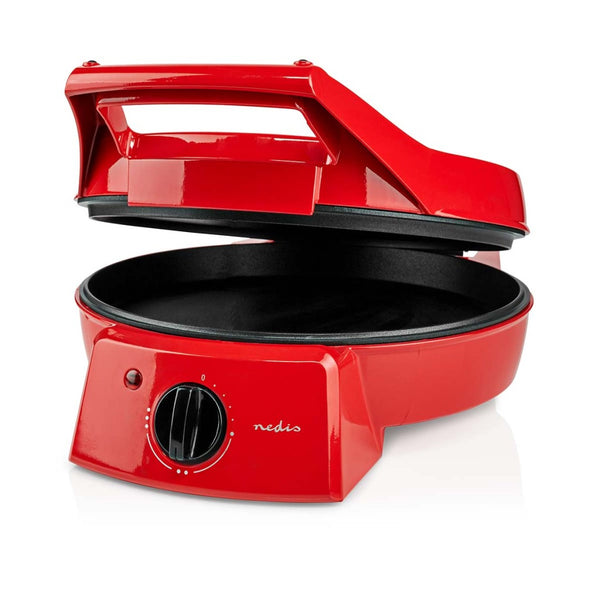 Nedis FCPM100FRD Pizzamaker En Grill 30 Cm Regelbare Temperatuur 1800 W