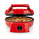 Nedis FCPM100FRD Pizzamaker En Grill 30 Cm Regelbare Temperatuur 1800 W