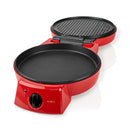 Nedis FCPM100FRD Pizzamaker En Grill 30 Cm Regelbare Temperatuur 1800 W
