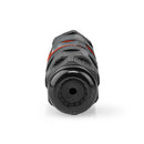 Nedis CCGP89850BK Netwerkkoppeling Buitenshuis Cat6 Afgeschermd Rj45 Female Rj45 Female Recht Pvc D