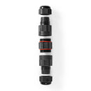 Nedis CCGP89850BK Netwerkkoppeling Buitenshuis Cat6 Afgeschermd Rj45 Female Rj45 Female Recht Pvc D