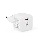 Nedis WCMPD20W100WT Oplader 1.67 / 2.22 / 3.0 A Outputs: 1 Usb-c&trade; 20 W Automatische Voltage S