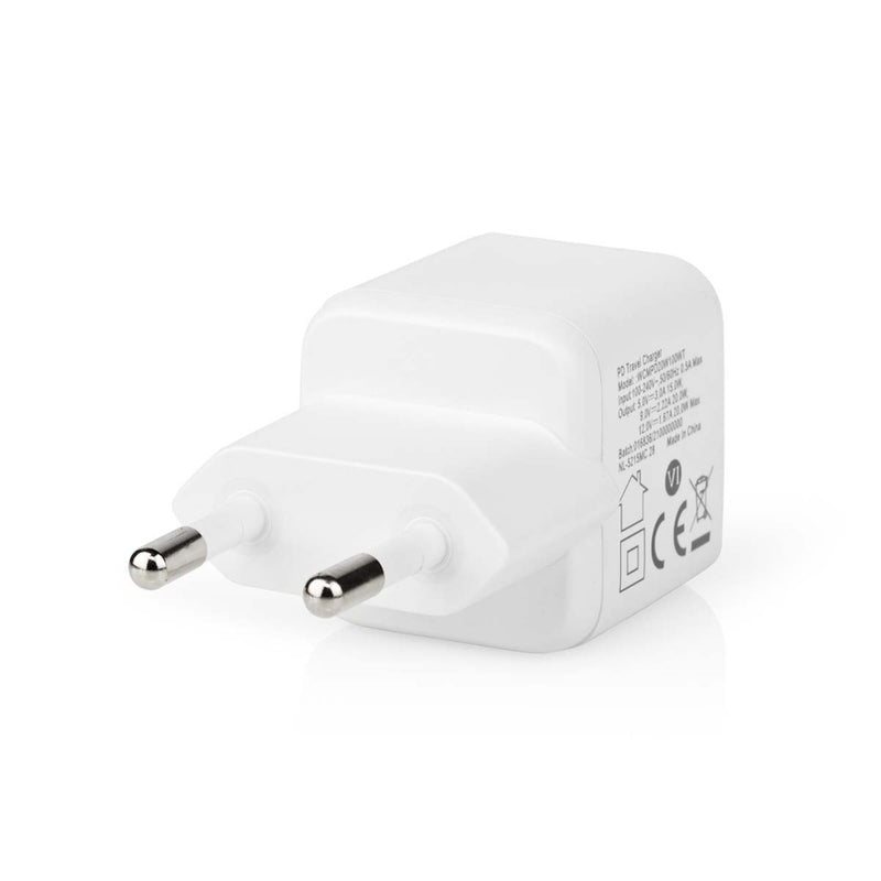 Nedis WCMPD20W100WT Oplader 1.67 / 2.22 / 3.0 A Outputs: 1 Usb-c&trade; 20 W Automatische Voltage S