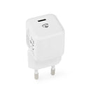 Nedis WCMPD30W100WT Oplader 1.5 / 2.0 / 2.5 / 3.0 A Outputs: 1 Usb-c&trade; 30 W Automatische Volta